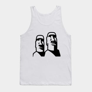 Moai Carved Statue Easter Island Heads Tank Top